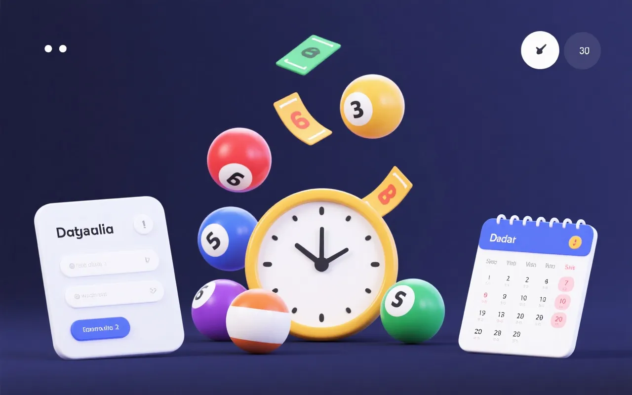 六合彩开奖日历与时间示意图