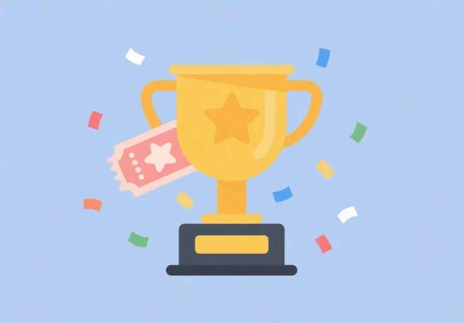 大奖公示与喜报插画