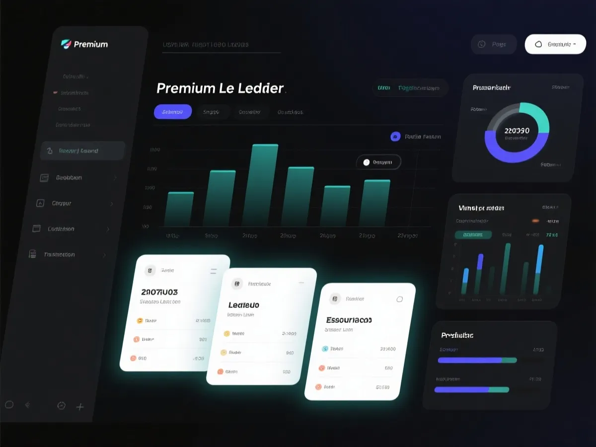 深色风格大奖榜单展示示意图
